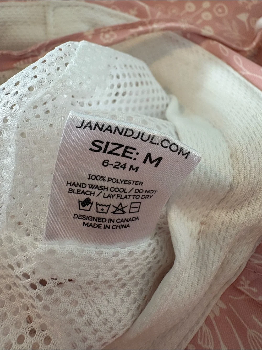 Jan and Jul quick dry girl pink prairie sun hat 6m-24m excellent condition